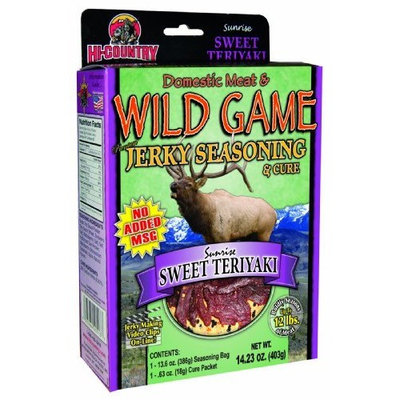 Hi-Country Snack Foods Domestic Meat and WILD GAME 14.23 oz. Sweet Teriyaki Home Jerky Spice Kit-No MSG