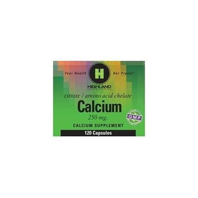Calcium 250mg by Highland Laboratories 120 Caps