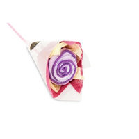 Couture Towel CT-HGSR001503 8.5 x 8.5 in. Single Rose Towel Purple