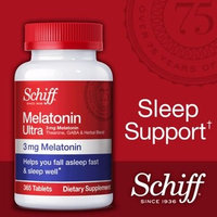 Schiff Melatonin Ultra. 365 Tablets.