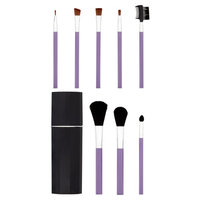 Purple Make Up Brush Set, 9 pc