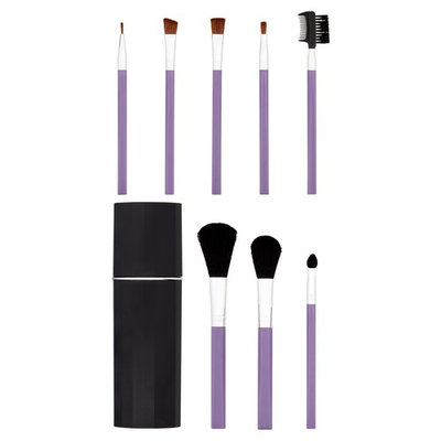 Purple Make Up Brush Set, 9 pc