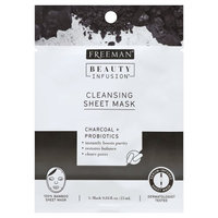 Freeman Cleansing Charcoal & Probiotics Sheet Mask