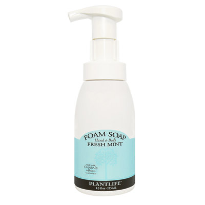 Plantlife Fresh Mint Natural Hand & Body Foam Soap - 8.5 oz