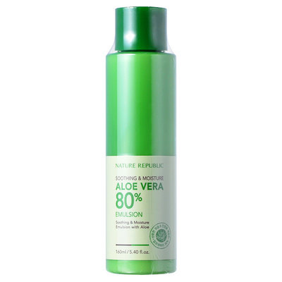 Nature Republic - Soothing & Moisture Aloe Vera 80% Emulsion 160ml/5.4oz