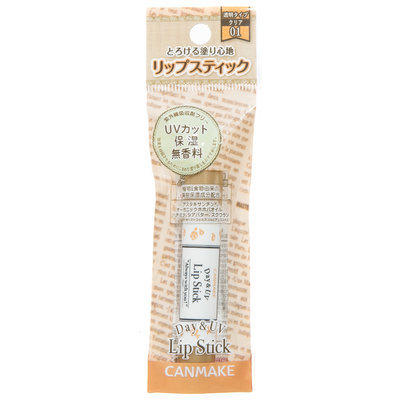 Canmake - Day & UV Lip Stick SPF 14 PA+ (#01 Clear) 1 pc