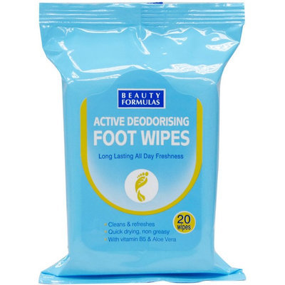 Beauty Formulas - Active Deodorising Foot Wipes 20 wipes