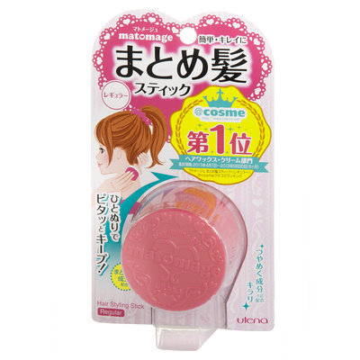 Utena - Matomage Hair Styling Stick (Regular Hold) (Pink) 13g