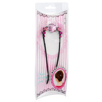 LUCKY TRENDY - Metal U Hair Pin with Czech Stone (SVJC1015) 1 pc