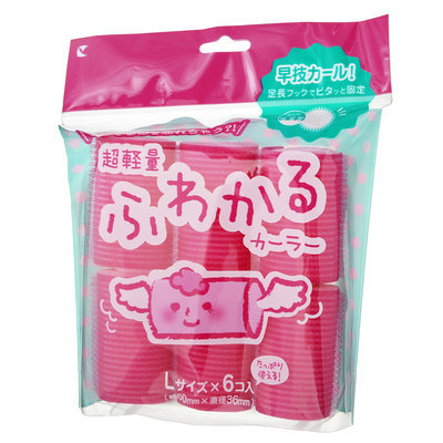 LUCKY TRENDY - Sponge Hair Curler (L) 6 pcs