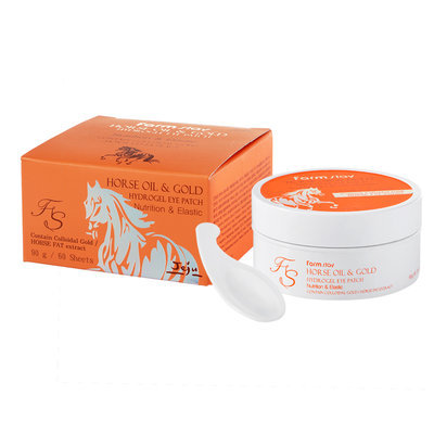 Farm Stay - Horse Oil and Gold Hydrogel Eye Patch (Nutrition and Elastic) 60 sheets