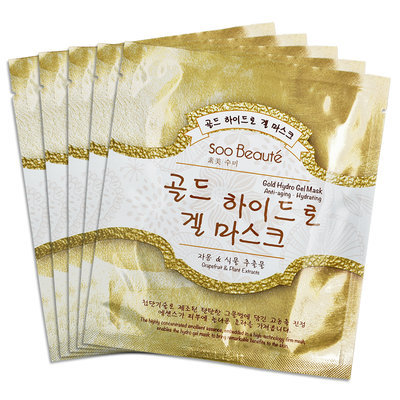 Soo Beaut - Gold Hydro Gel Mask (Anti-aging, Hydrating) 5 pcs