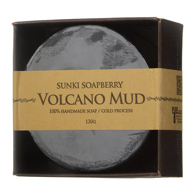Sunki - Soapberry Volcano Mud HandMade Soap 130g