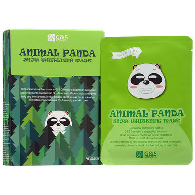 G & S Cosmetic - Animal Panda Snow Whitening Mask 10 sheets