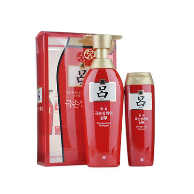 Ryoe - Damage Care Shampoo Set (Red): Shampoo 400ml + Shampoo 180ml 2 pcs