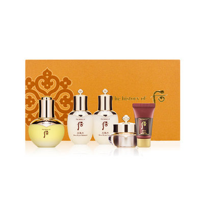 The History of Whoo - Wild Ginseng Ampule Oil Special Set: Balancer 25ml + Lotion 25ml + Mask 30ml + Cream 10ml + Oil 30ml 5 pcs
