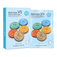 Rainbow - Laffair Multi-Care V5 Moisture Vitamin Mask (Blue) 10 pcs