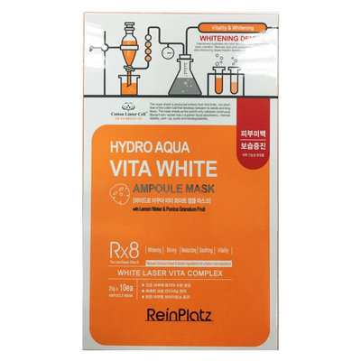 ReinPlatz - Hydro Aqua Vita White Ampoule Mask 10 pcs