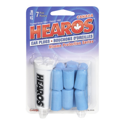 Hearos Xtreme Protection Series Ear Plugs, NRR 33, 7 Pairs