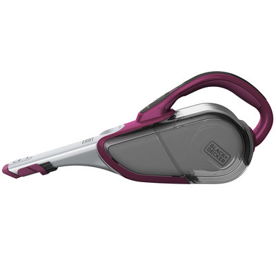 Black & Decker SMARTECH Cordless Lithium Hand Vacuum with Scent (Eggplant Purple) - 22 W Air Watts - Filter, Crevice Tool, Upholstery Tool, Brush - Bare Floor, Carpet - Battery - Eggplant Purple