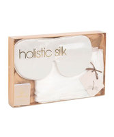 Holistic Silk Anti-Ageing Eye Mask Pillow Case Gift Set - White