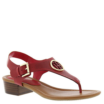 Tommy Hilfiger Kandes Block-Heel Thong Sandals Women's Shoes