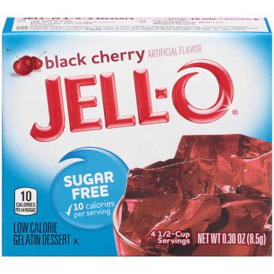 Jell-O Black Cherry Sugar Free Gelatin Mix