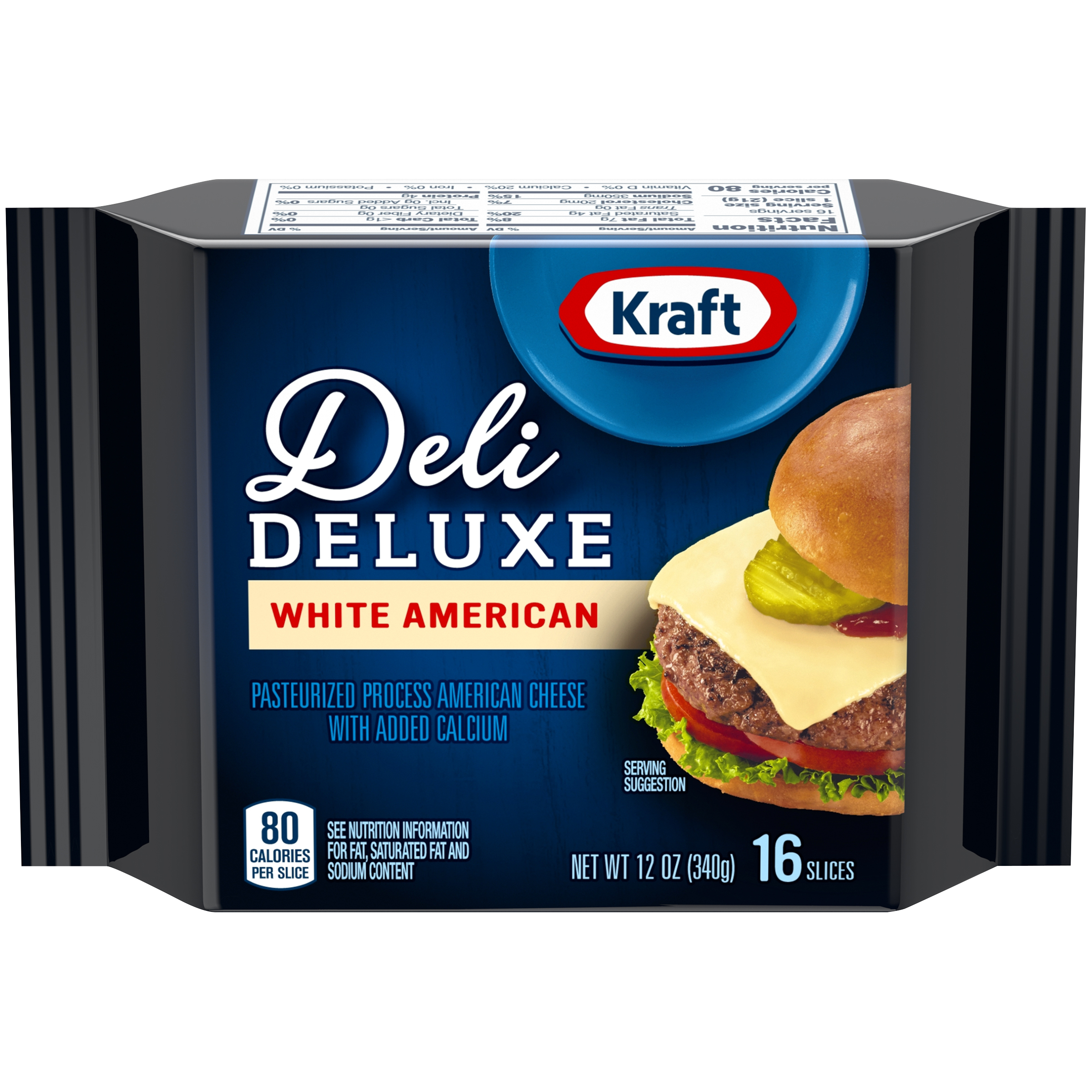 Kraft Deli Deluxe White American Cheese Slices