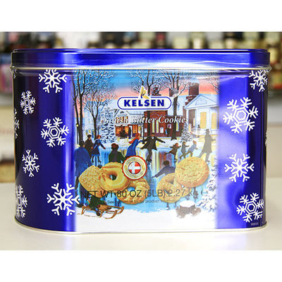 Kelsen Danish Butter Cookies 5 lbs. Tin