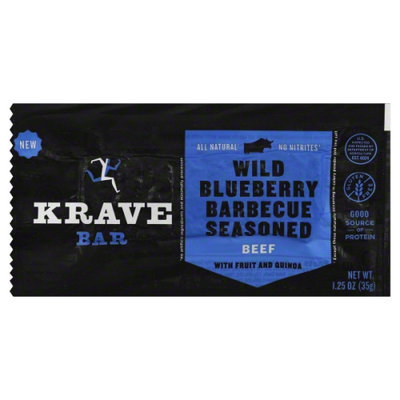 Krave Beer Jerky Blueberry Bbq 1.25 oz