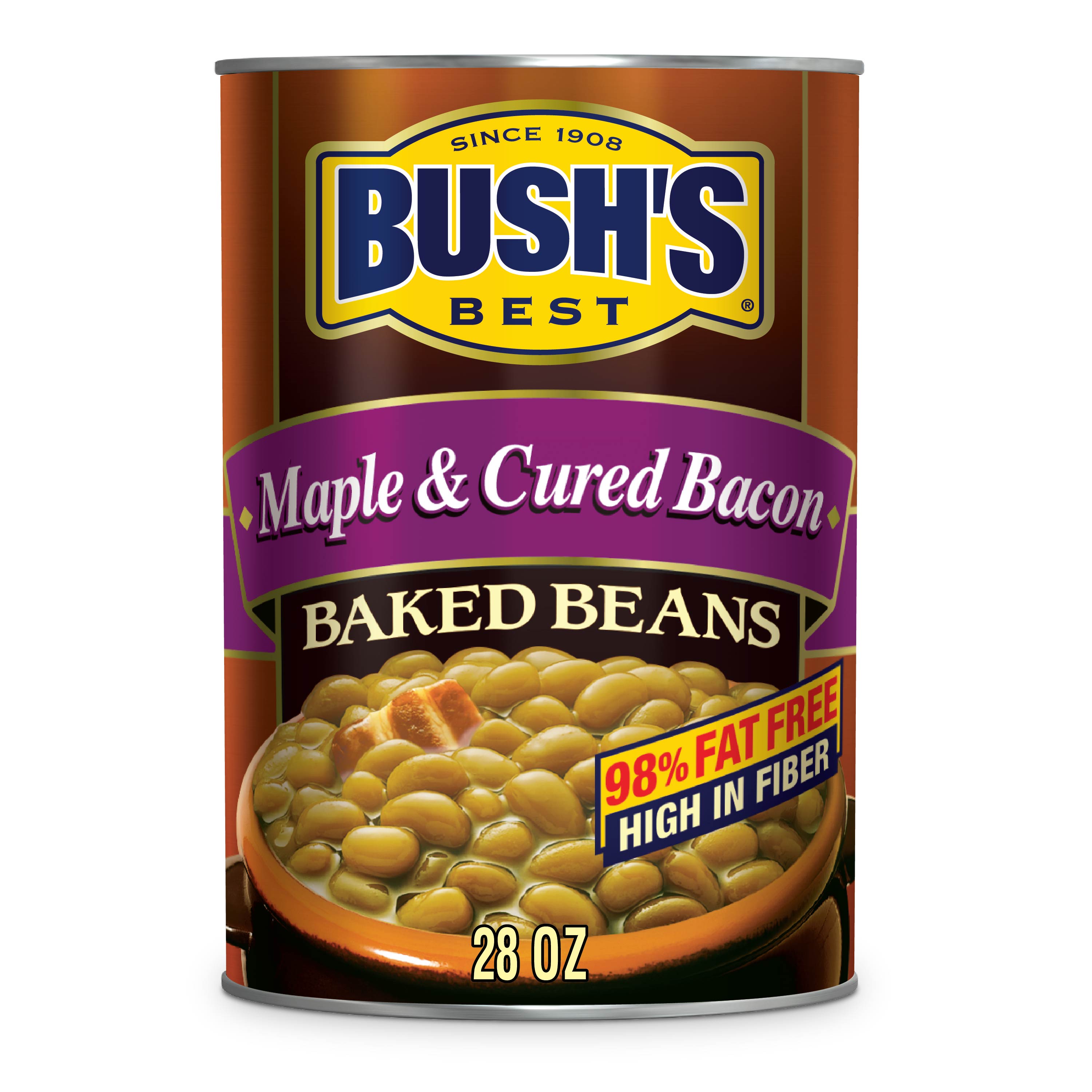 BUSH'S Maple & Cured Bacon Baked Beans 28 oz