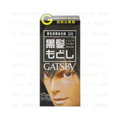 Mandom - Gatsby Hair Color (Natural Black) 1 set