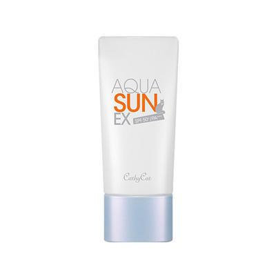 Cathy Cat Aqua Sun EX SPF 50+ PA+++ 50ml Green Beige
