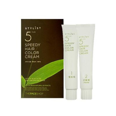 The Face Shop Stylist Speedy Hair Color Cream (Natural Brown)
