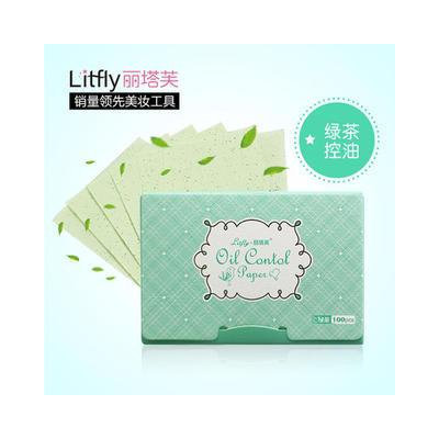 Litfly Blotting Paper (Green Tea) (100 sheets x 3) 100 sheets x 3