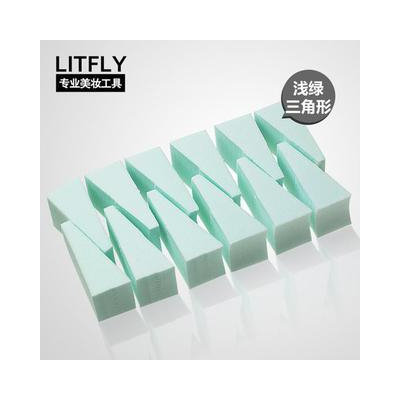 Litfly Triangel Makeup Sponge (Green) 12 pcs