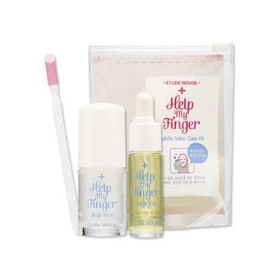 Etude House Help My Finger Cuticle Salon Care Kit: Cuticle remover 8ml + Oil 3.5ml + Pusher 1pc 3pcs