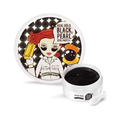 Dewytree Real Gold Black Pearl Eye Patch 60pcs 60sheets
