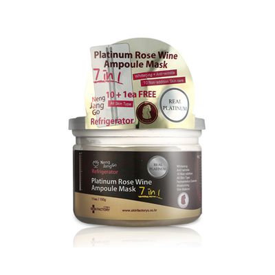 Skin Factory Seven Seconds Platinum Rose Wine Ampoule Mask 10pcs 11sheets