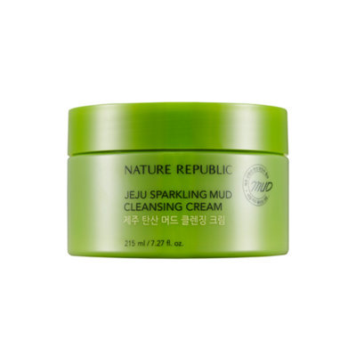 Nature Republic Jeju Sparkling Mud Cleansing Cream 215ml 215ml
