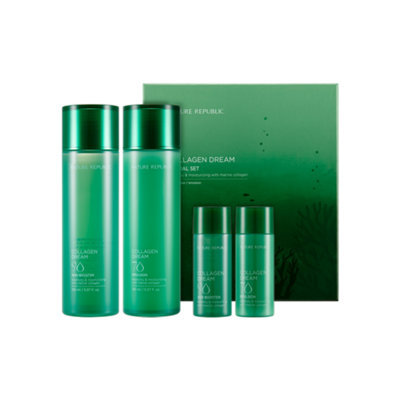 Nature Republic Collagen Dream Set: 90 Skin Booster 150ml + 70 Emulsion 150ml 4pcs