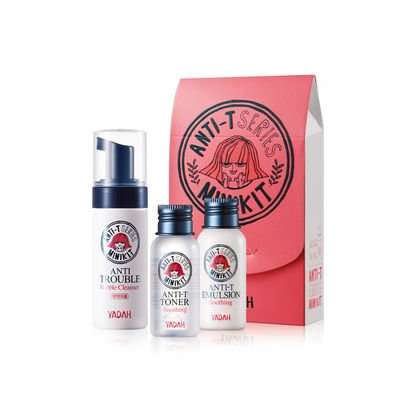 YADAH - Anti-T Mini Kit: Bubble Cleanser 40ml + Toner 30ml + Emulsion 30ml 3pcs