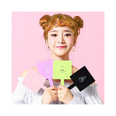 Label Young - Natural Hand Mirror Green