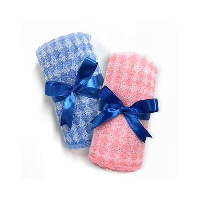 Label Young - Shower Towel (Blue + Pink) 2pcs