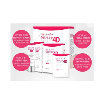 YUFIT - Shape-Up 4D V-Line Set: Belt + Pack (5 sheets) + Firming Cream 20g 3pcs