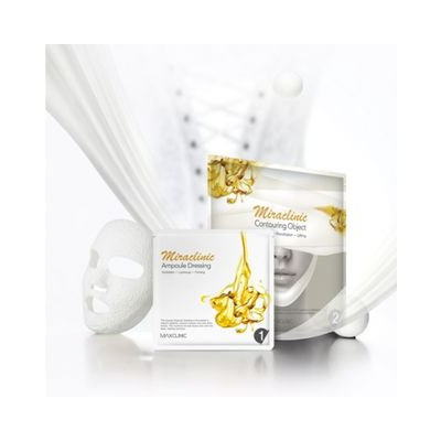 MAXCLINIC - Miraclinic Plaster Corset Mask Set: Ampoule Dressing 36ml x 4pcs + Contouring Object 16ml x 4pcs 8pcs