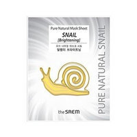 The Saem - Pure Natural Mask Sheet (Snail Brightening) 1pc 20ml