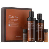 Tony Moly - The Black Tea London Classic Set: Toner 180ml + 20ml + Emulsion 160ml + 20ml 4pcs