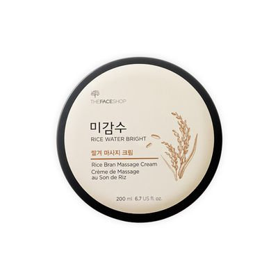 The Face Shop - Rice Water Bright Rice Bran Massage Cream 200ml 200ml