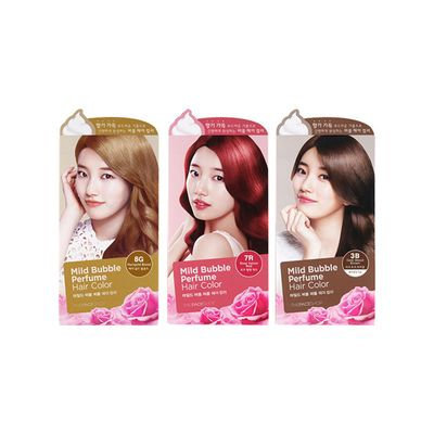 The Face Shop - Mild Bubble Perfume Hair Color (#7A Cinnamon Brown) 90ml 90ml